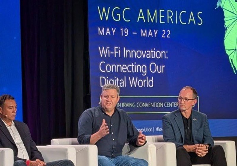 Drew Lentz on a Wi-Fi innovation panel at WGC Americas
